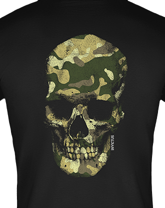 t-shirt invictus concept skeleton